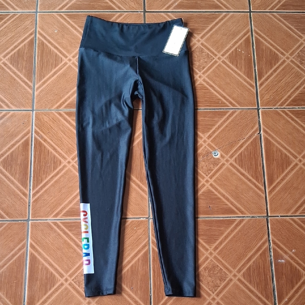 Goldsheep Black Leggings with Logo